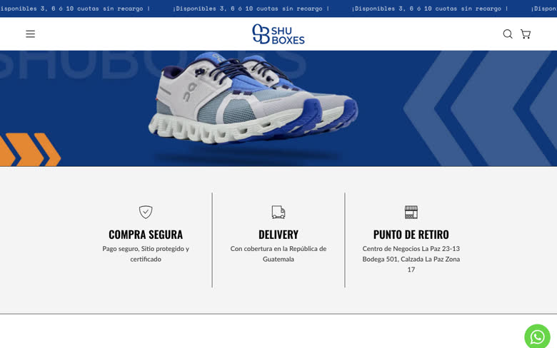 Sitio web de Shubox